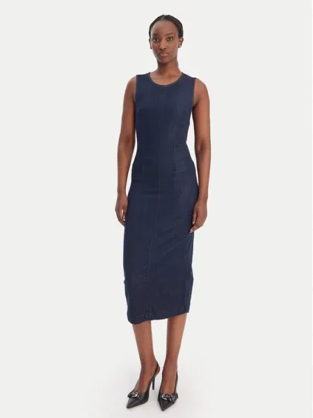 Guess Vsakodnevna obleka Mornarsko modra