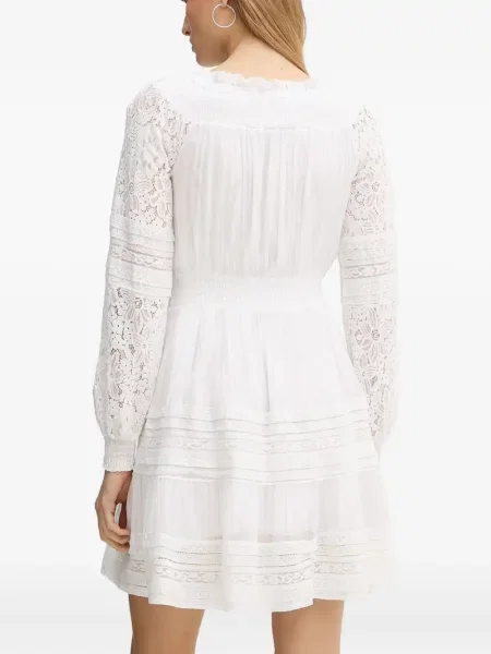 Rochie mini Guess din dantelă alb
