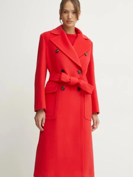 MAX&Co. De lână palton INCERTA roșu