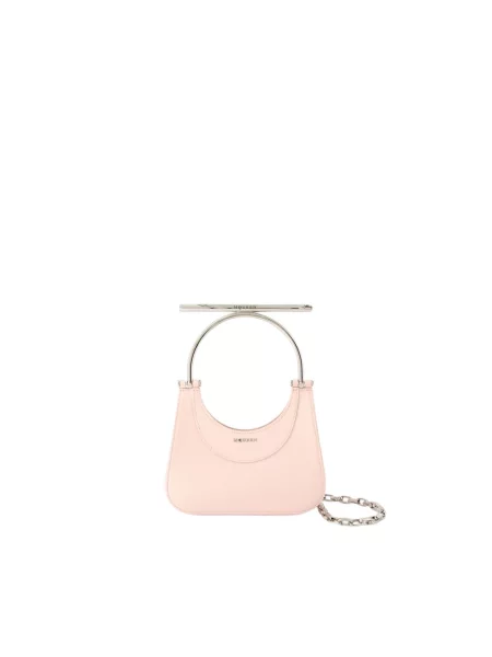 Torebka Alexander Mcqueen skórzana różowa