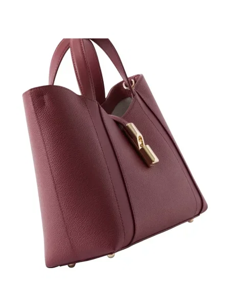 Geantă shopper Furla din piele roșu