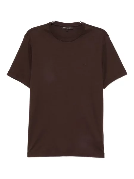 Tricou Michael Kors cu broderie maro