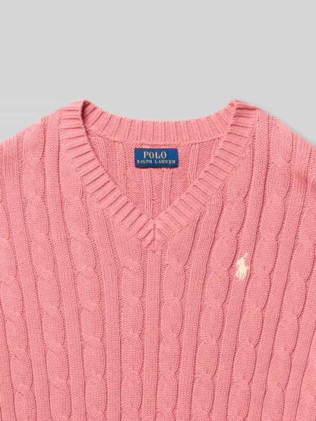 Sweter z dzianiny o kroju regular fit z czystej bawełny Polo Ralph Lauren Teens
