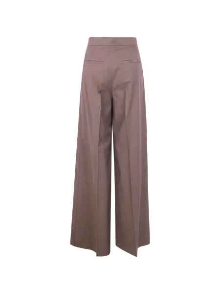 Pantaloni Max Mara plisate maro