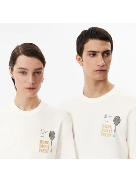 Футболка Lacoste бежевая