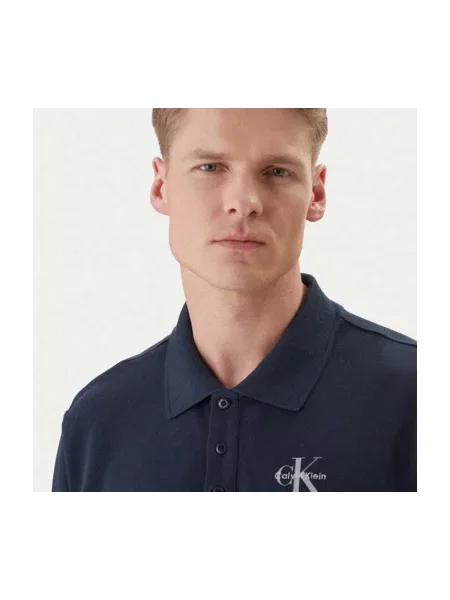 Casual polokošeľa Calvin Klein Jeans modrá