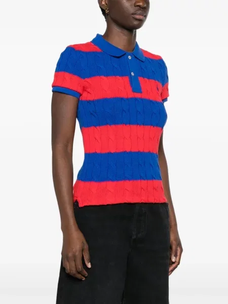 Пуловер Polo Ralph Lauren от джърси червено