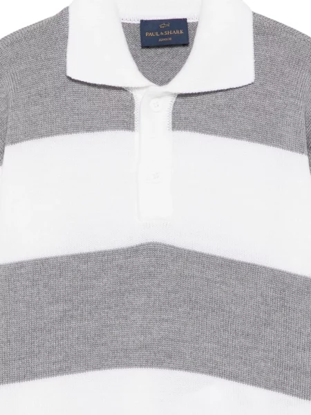 Koszulka polo dziecięca Paul & Shark szara