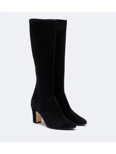 Cizme Manolo Blahnik din piele de căprioară negru