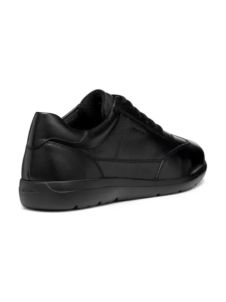 Geox U LEITAN sneakersy skórzane czarne