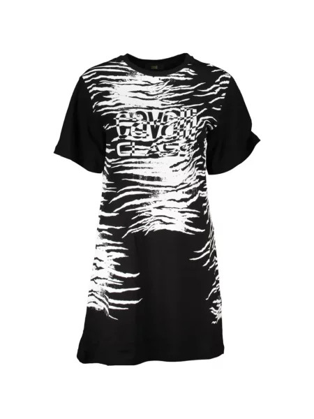 Rochie mini Cavalli Class cu imagine cu model zebră negru
