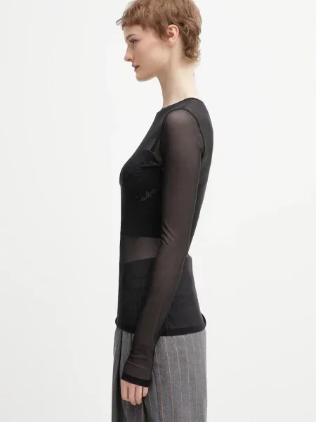 Tricou cu mânecă lungă Jean Paul Gaultier negru