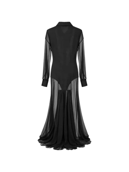 Rochie tip cămașă Jean Paul Gaultier negru