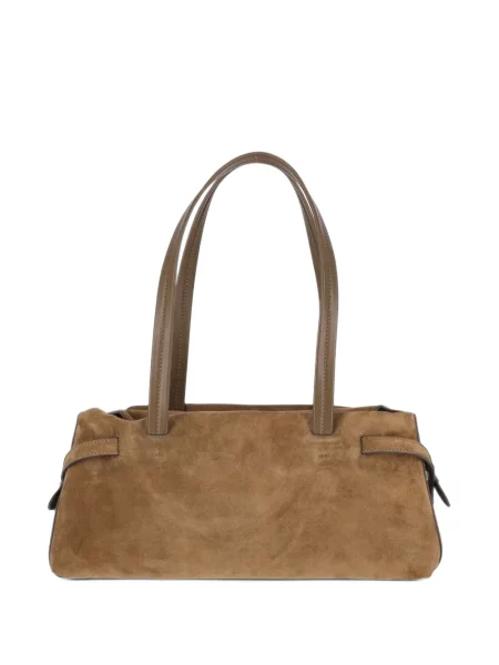 Geantă shopper Anya Hindmarch din piele de căprioară maro