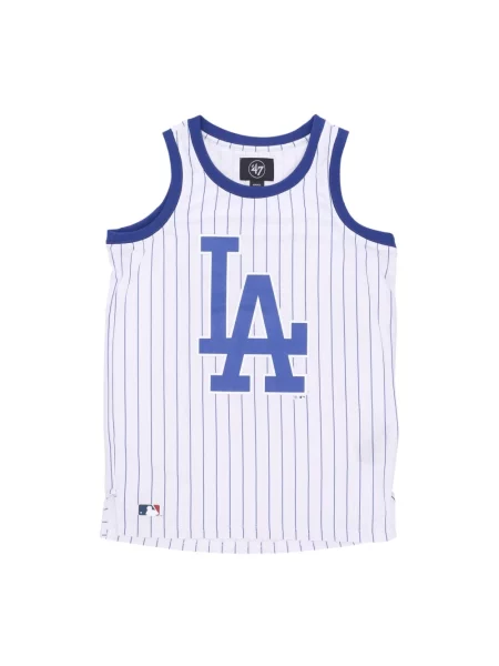 Prążkowany koszulka 47 Brand biała