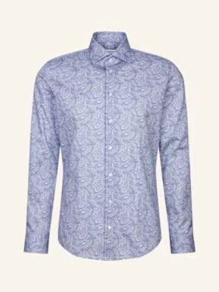 Seidensticker Koszula Biznesowa O Kroju Slim Fit blau niebieska