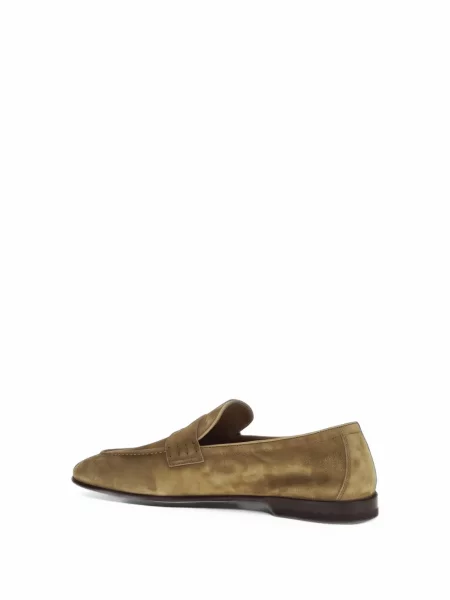Chiloți Bally din piele de căprioară slip-on maro