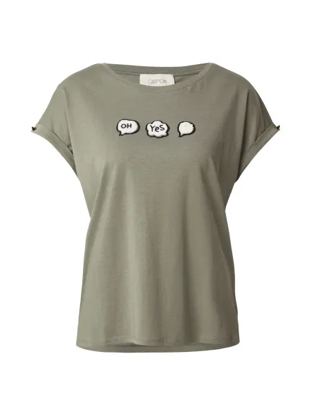 Cartoon Majica rumena / kamen / črna / off-bela bela