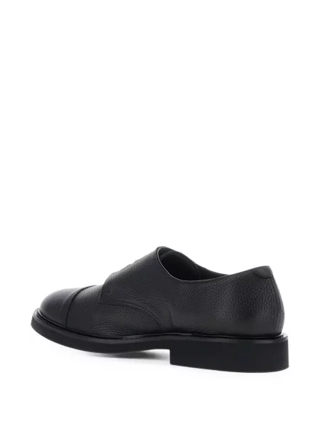 Pantofi monk Doucal's din piele cu bretele negru