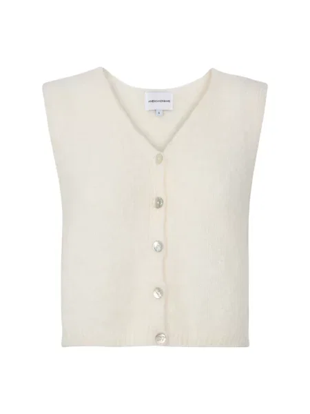 Sweter Americandreams wełniany biały