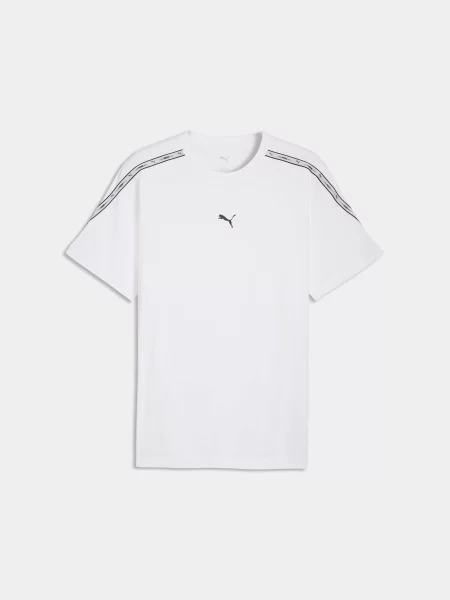 Футболка PUMA Ess Tape Tee комбінований верх білий
