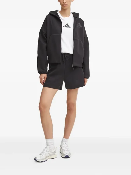 Top Adidas s kapucí červený