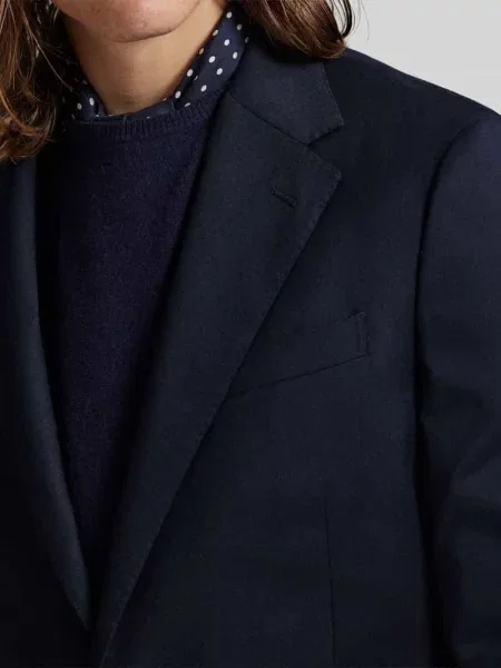 Marynarka o kroju regular fit z dodatkiem wełny Polo Ralph Lauren granatowa