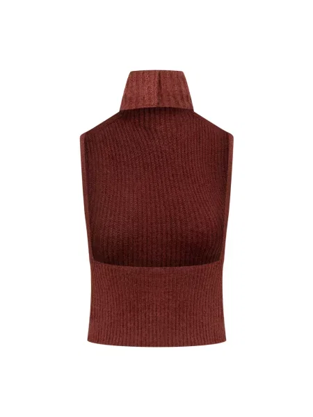 Sweter Max Mara wełniany brązowy