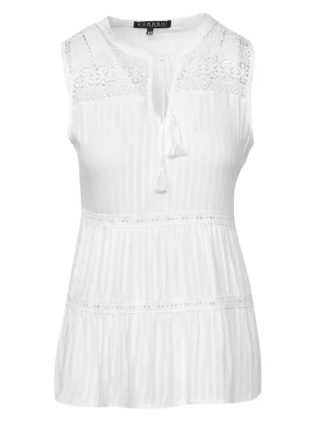 KOROSHI Bluză alb