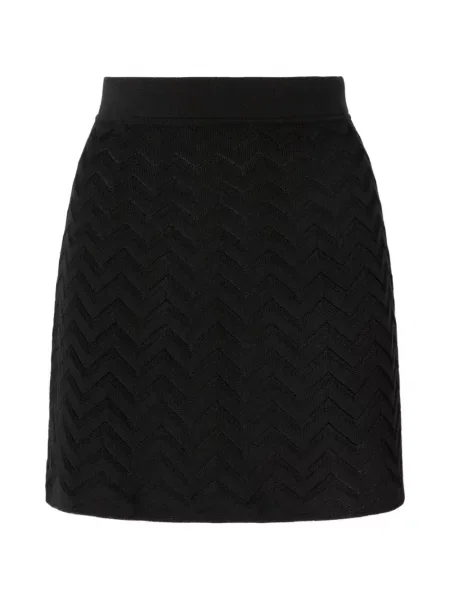Fusta mini Missoni tricotate negru