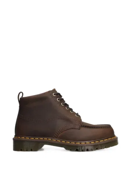 Bocanci de munte Dr. Martens cu șireturi din dantelă de drumeție maro