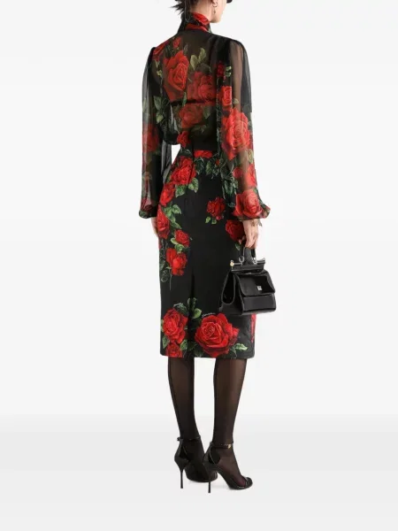 Fustă Dolce & Gabbana cu imagine negru