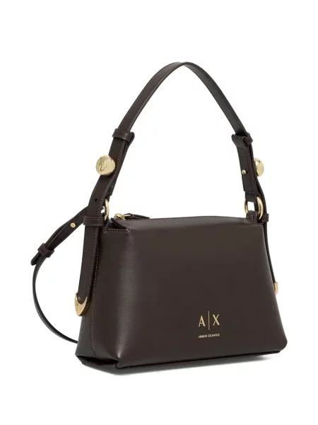 Shopper kabelka Armani Exchange hnedá
