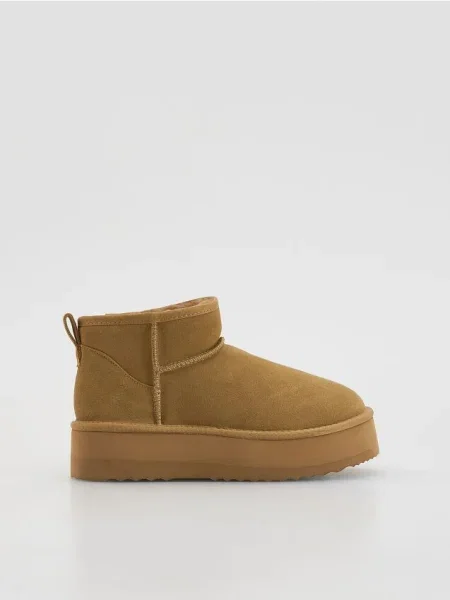 Cizme scurte Reserved bej