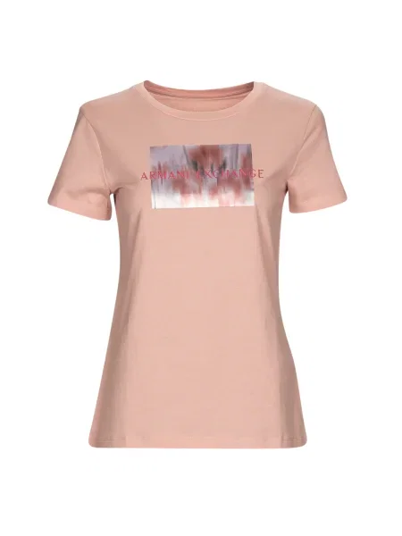 Tričko Armani Exchange ružová
