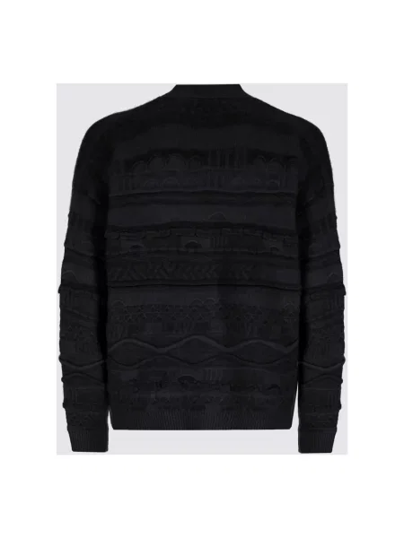 Sweter Laneus z nadrukiem czarny