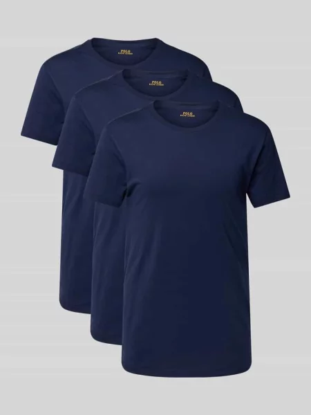 Polo Ralph Lauren t-shirt granatowy gładki niebieska