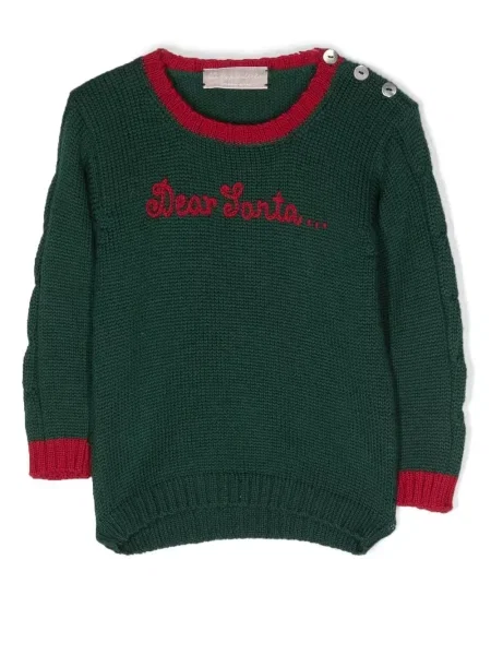 Sweter dziecięcy La Stupenderia zielony