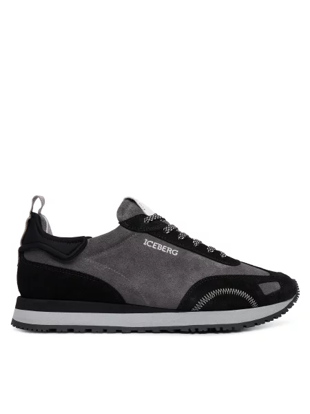 Iceberg Sneakers UOMO | piele întoarsă gri