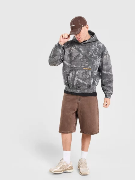 Unlike Humans Bluza Z Kapturem Woodland