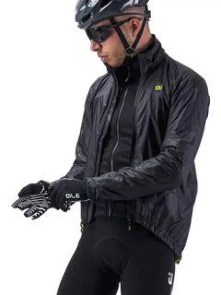 Kurtka rowerowa Alé Cycling Klimatik Guscio Light Pack czarna