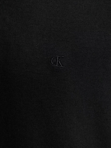 Calvin Klein póló férfi pamuttal fekete