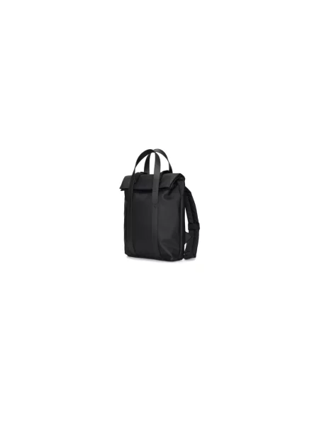 Rains plecak 2 Way Tote Backpack Mini duży gładki czarny