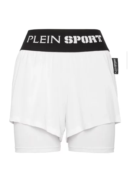 Spodenki sportowe Plein Sport do biegania białe