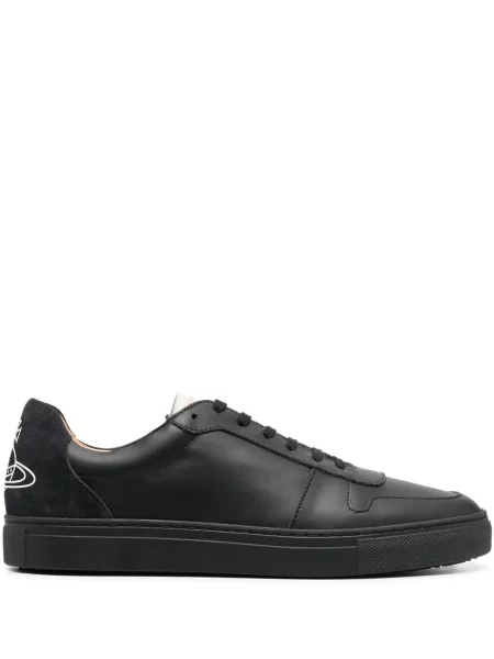 Sneakerși Vivienne Westwood din piele cu imagine negru