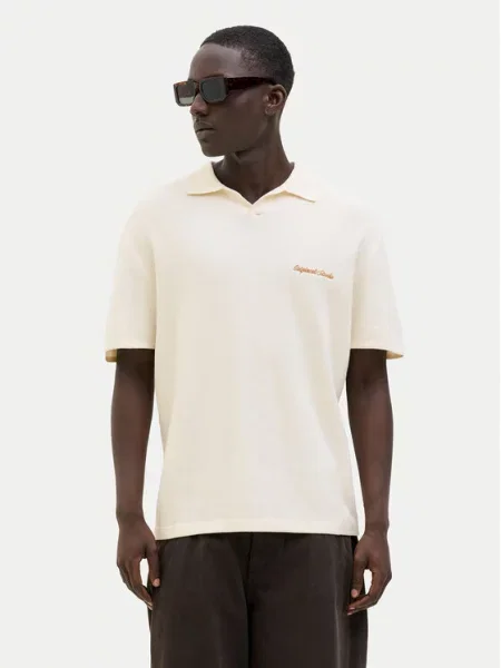 Jack & Jones Polo marškinėliai Norrebro Écru