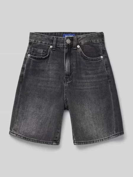 Szorty jeansowe o luźnym kroju z czystej bawełny model FADE' Only & Sons czarne