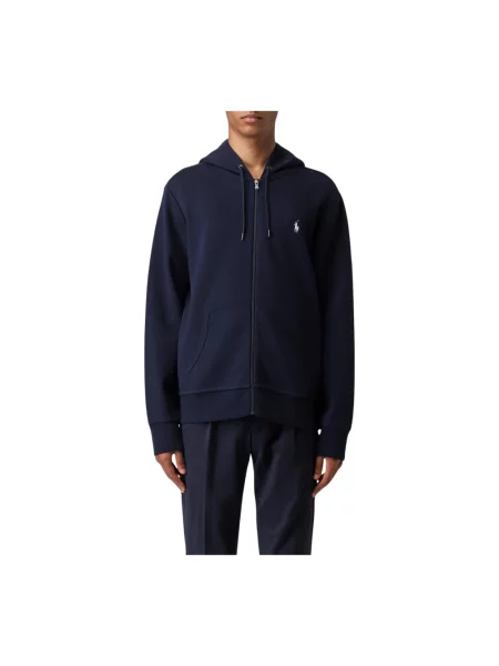 Polo Ralph Lauren bluza granatowy z kapturem gładka niebieska