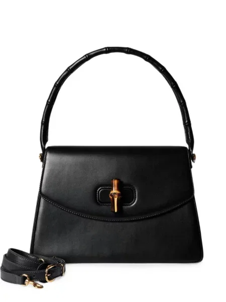 Geantă shopper Gucci din bambus negru
