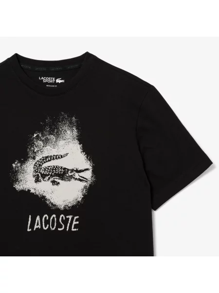 Lacoste Sportowy T-Shirt Ultra Dry czarna
